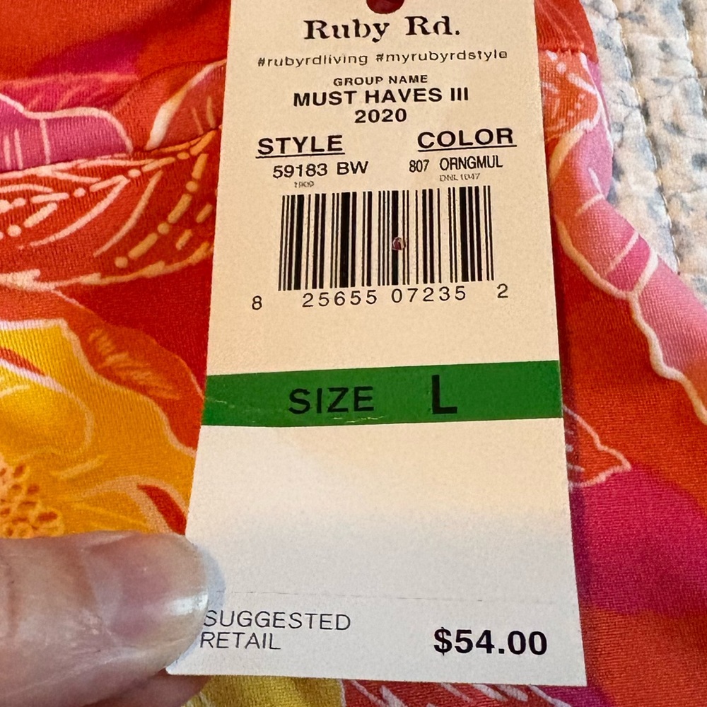 Ruby Rd Floral Hi Lo Dress - Picture 4 of 7